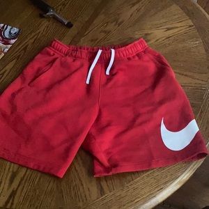 Nike shorts small but feel bigger would fit if you wear a medium